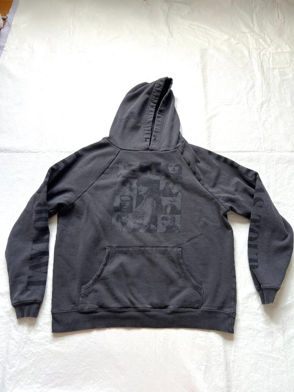Taylor Swift hoodie gray The Eras Tour official small hooded sweatshirt pullover